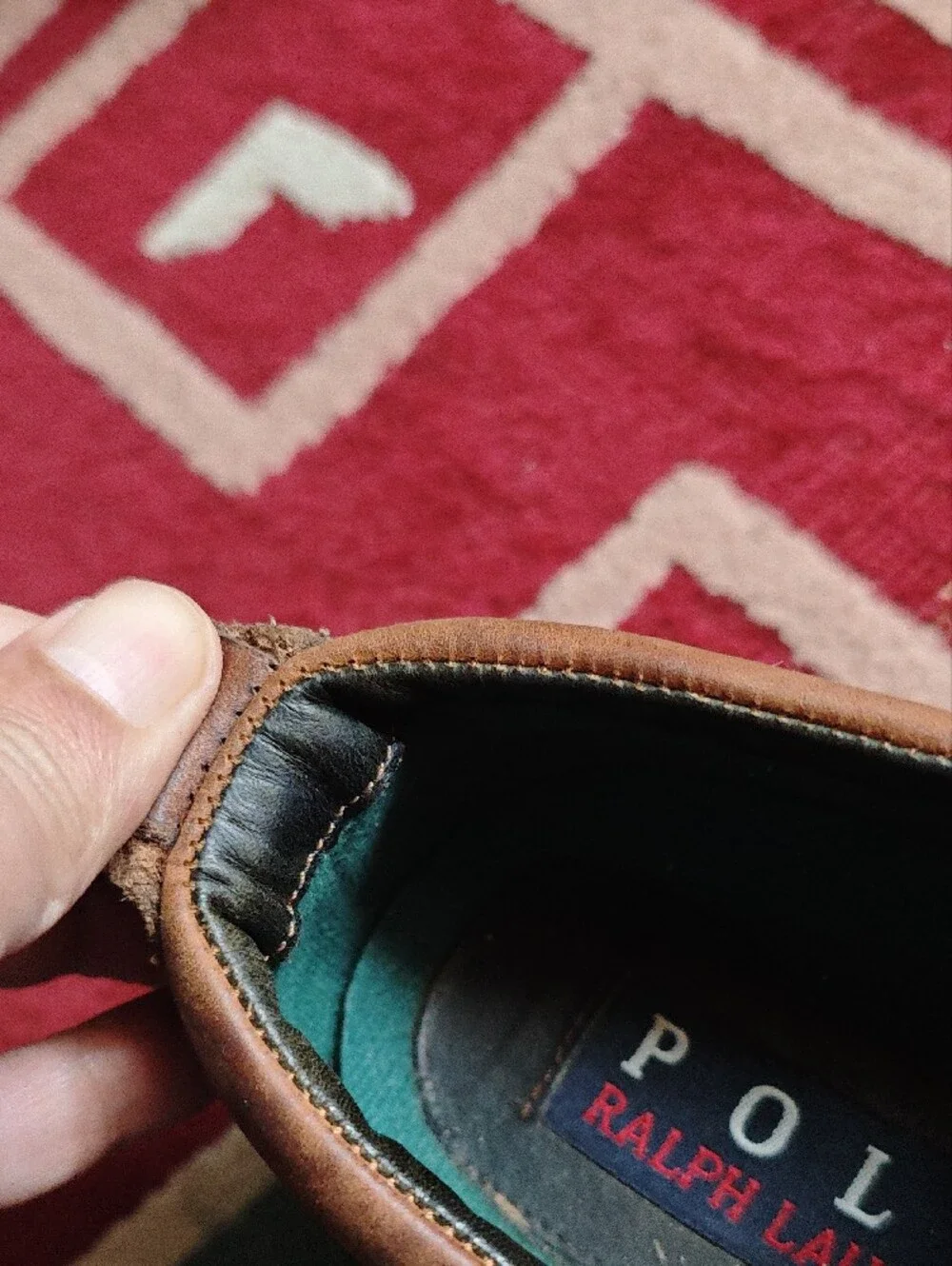 Polo by Ralph Lauren Brown Leather Duck-Style Boat Shoes